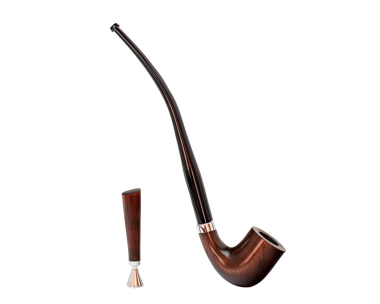 

Курительный набор с трубкой - длинная курительная трубка KAF 233 Churchwarden деревянная с тампером