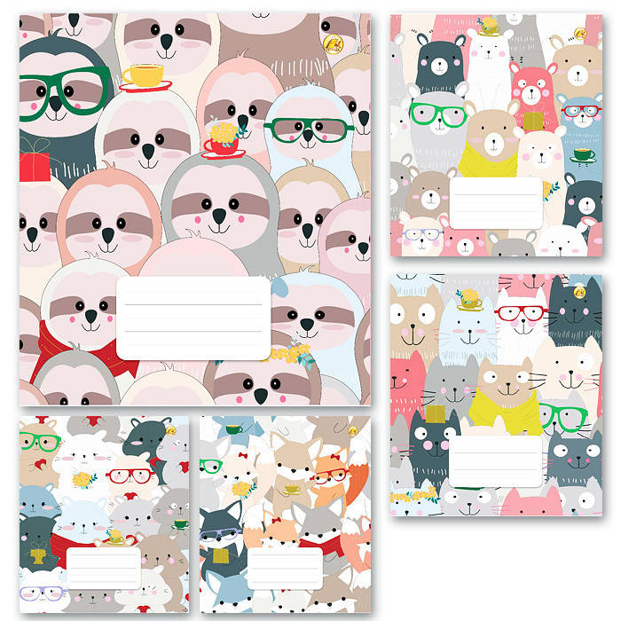 

Тетрадь 18 листов клетка "Тетрада" / Мордочки