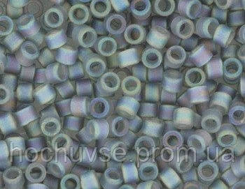 

Японський бісер Miyuki Delica 11/0 DB0863 Grey AB Matted