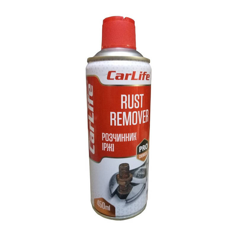 

Растворитель ржавчины (жидкий ключ) 450 мл CarLife RUST REMOVER (CF451)