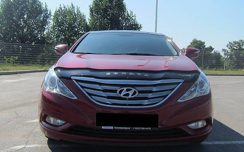 

Hyundai Sonata Дефлектор капота мухобойка на для HYUNDAI ХУНДАЙ Хендай Sonata (YF) 2009-2015