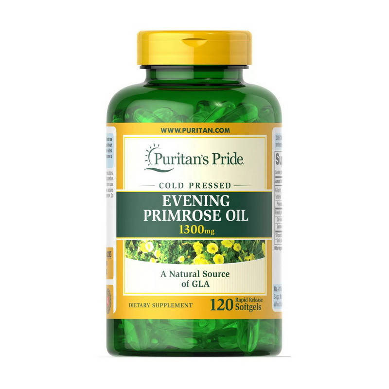 

Масло примулы вечерней Пуританс Прайд / Puritan's Pride Evening Primrose Oil 1300 mg (120 sgels)