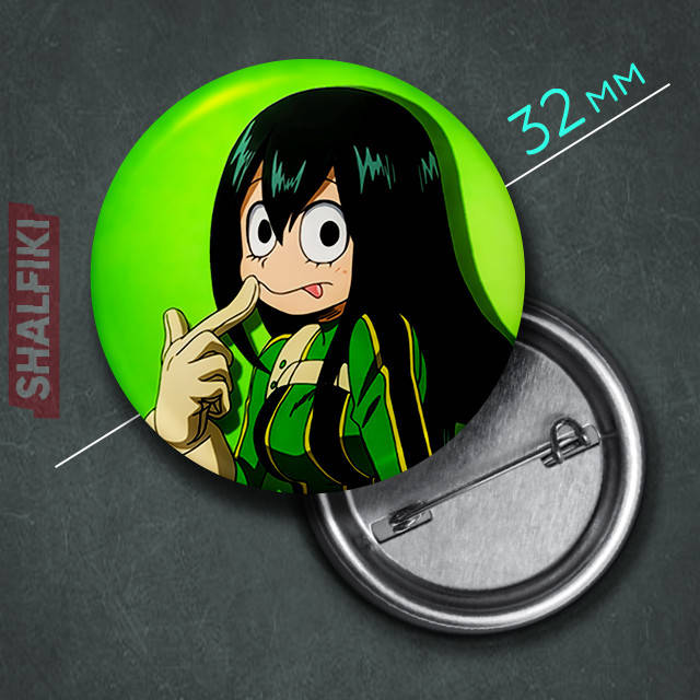 

"Тсую Асуи (Моя геройская академия / My Hero Academia)" значок круглый на булавке Ø32 мм