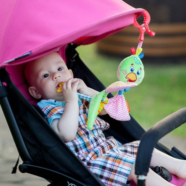 

Погремушка вибро подвеска Зоо Попугай Пустун МС 110205-01 подвеска для малышей