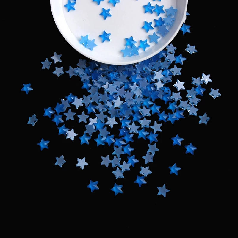 

Стразы для дизайна ногтей Звездочки, Neon Blue, 5мм, 1шт