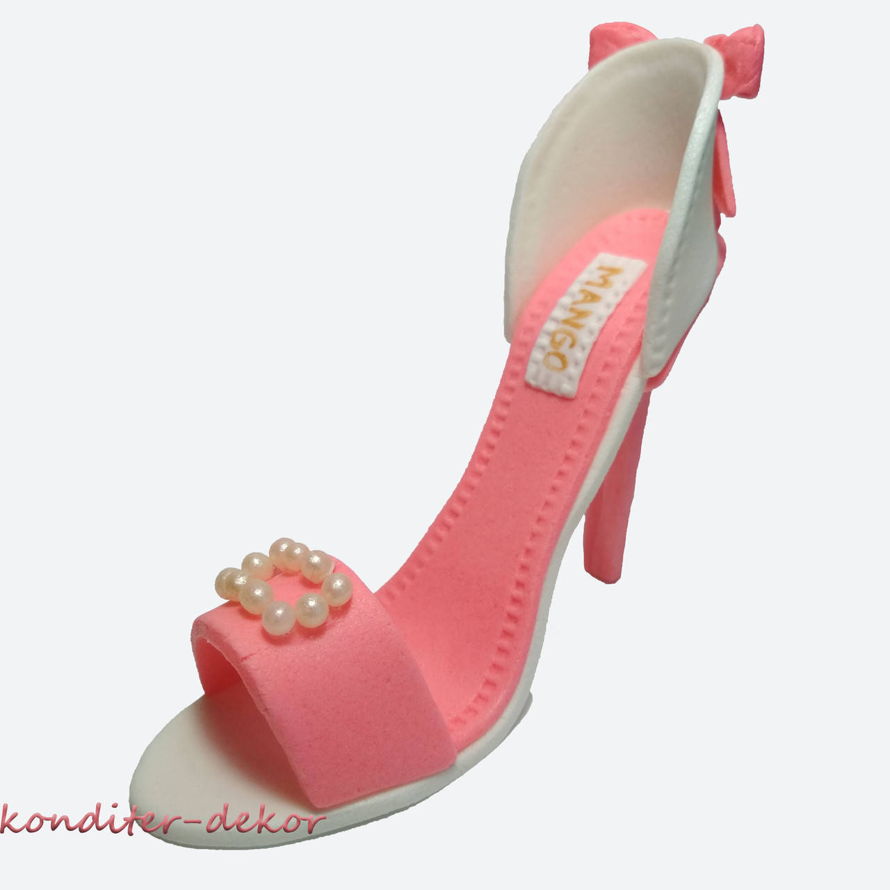 

"Туфелька розовая" фигурка из сахарной мастики для украшения тортов и кондитерских изделий, Разные цвета