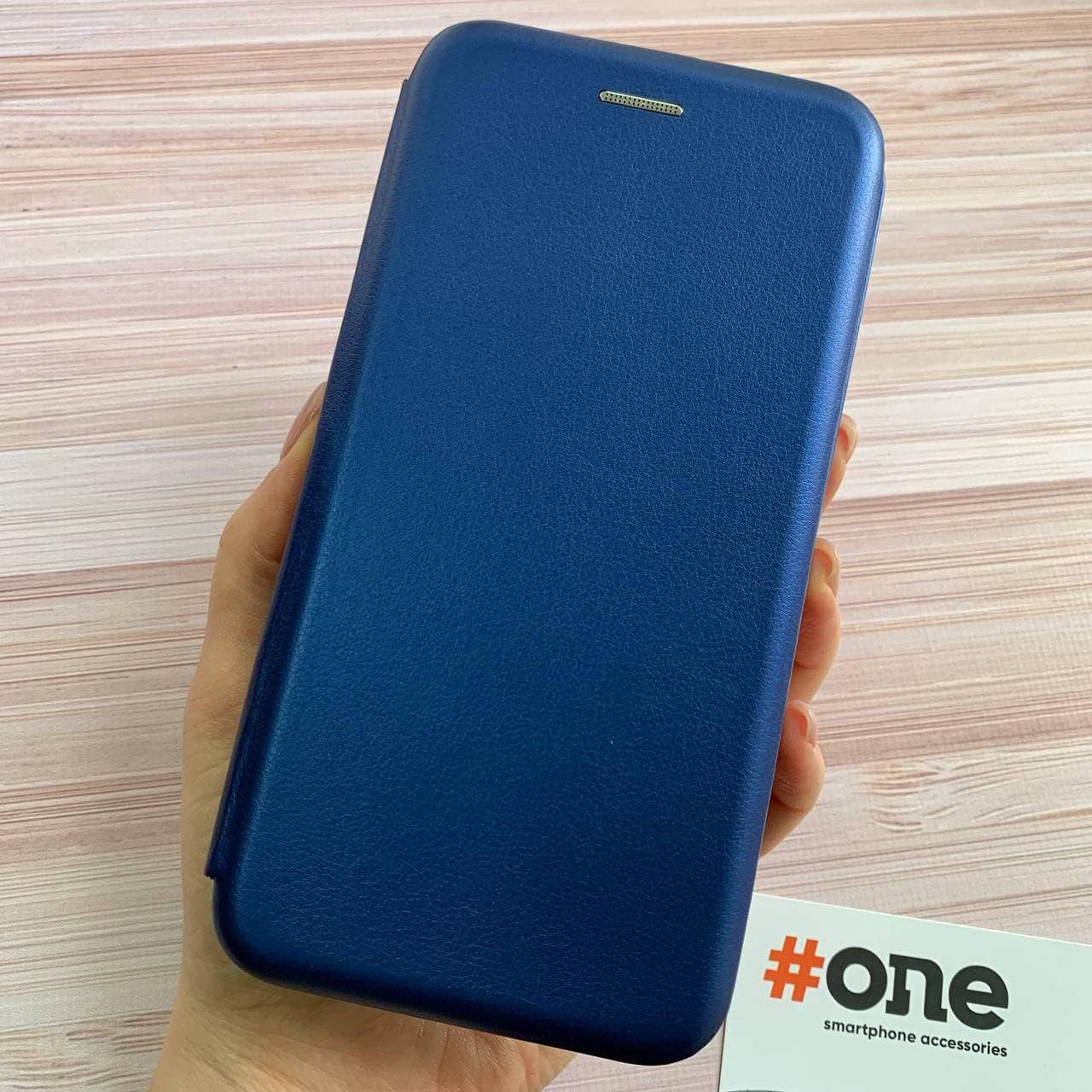 

Чехол книга для Samsung A30s с эко кожи с подставкой магнитом книжка на телефон самсунг а30с синяя STN, Синий