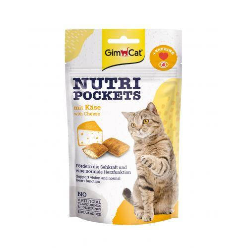 

Витаминные лакомства для кошек GimCat Nutri Pockets Сыр+Таурин 60 г
