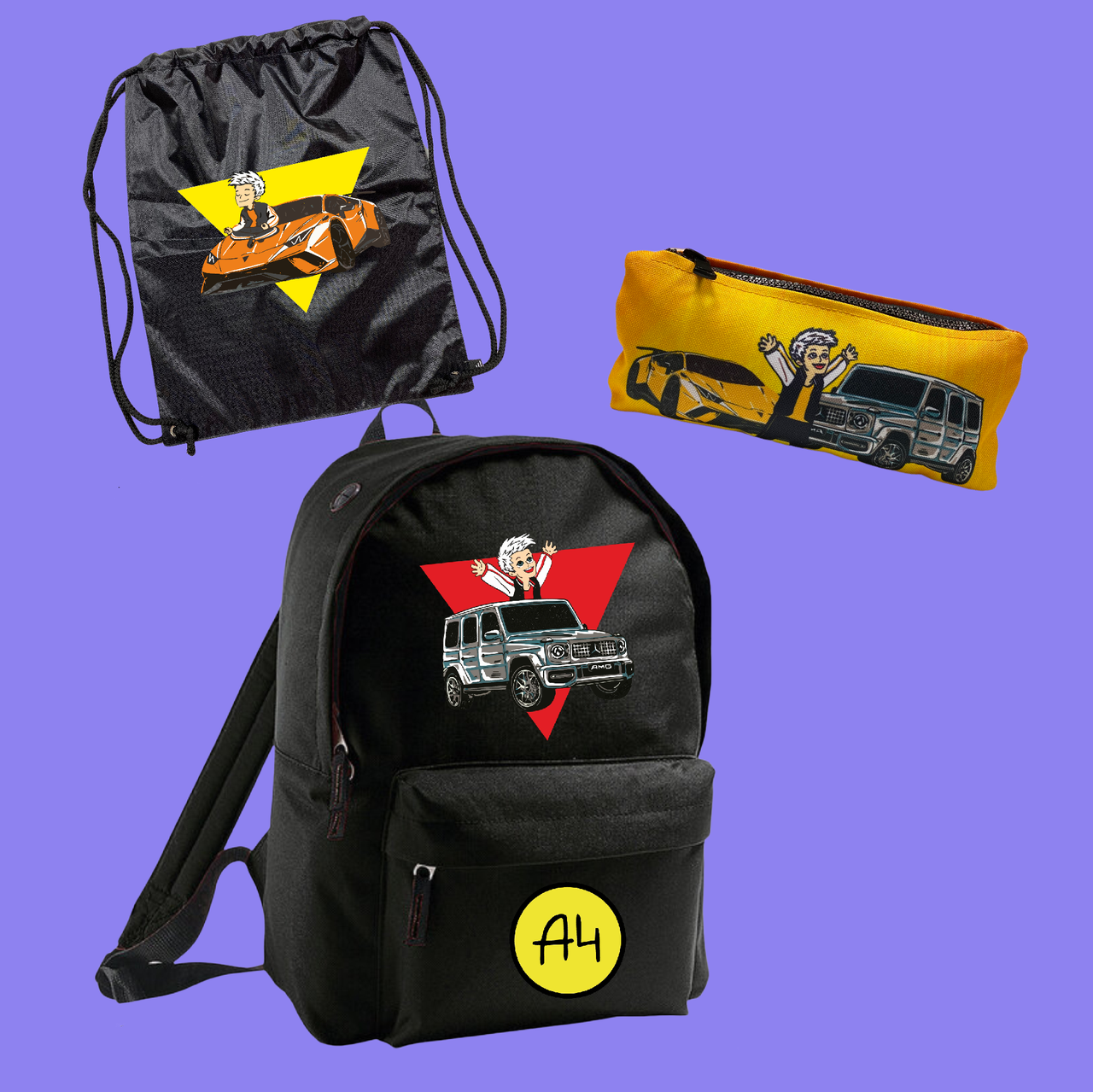 

Набор школьника Мерч Влад А4 Бумага. Рюкзак, Пенал, Мешок для обуви. цвет Черный