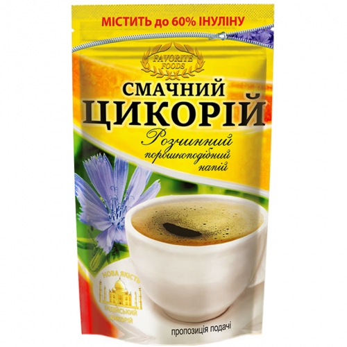 

Натуральный растворимый вкусный цикорий Favorite Foods 100 грамм