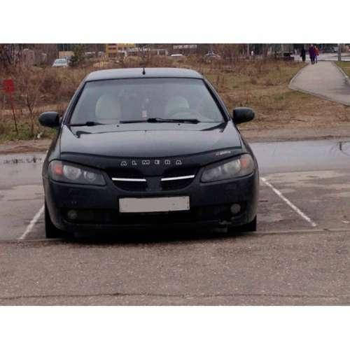 

Дефлектор капота мухобойка Ниссан Альмера (Н16) Nissan Almera (N16) 00-06 ВТ