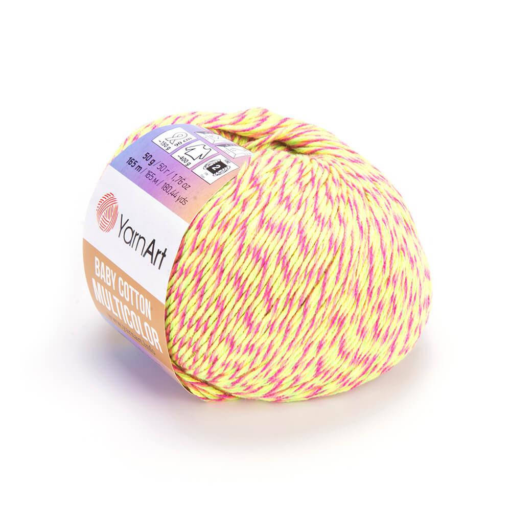 

YarnArt Baby Cotton Multicolor № 5215 (Ярн Арт Беби Коттон Мултиколор) (Пряжа коттон, нитки для вязания), Разные цвета
