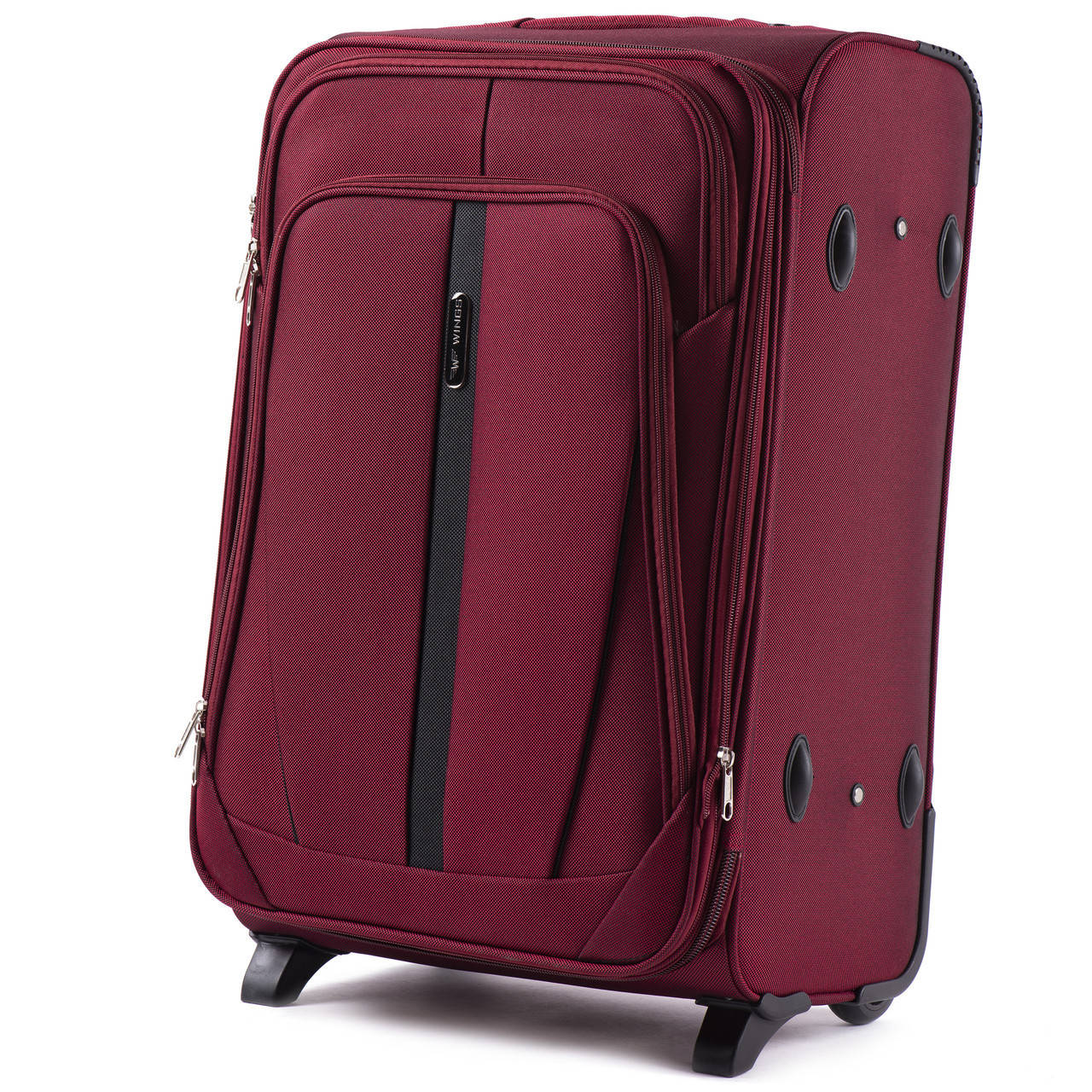 

Чемодан Wings 1706 тканевый (S) на 2 колесах Бордовый
