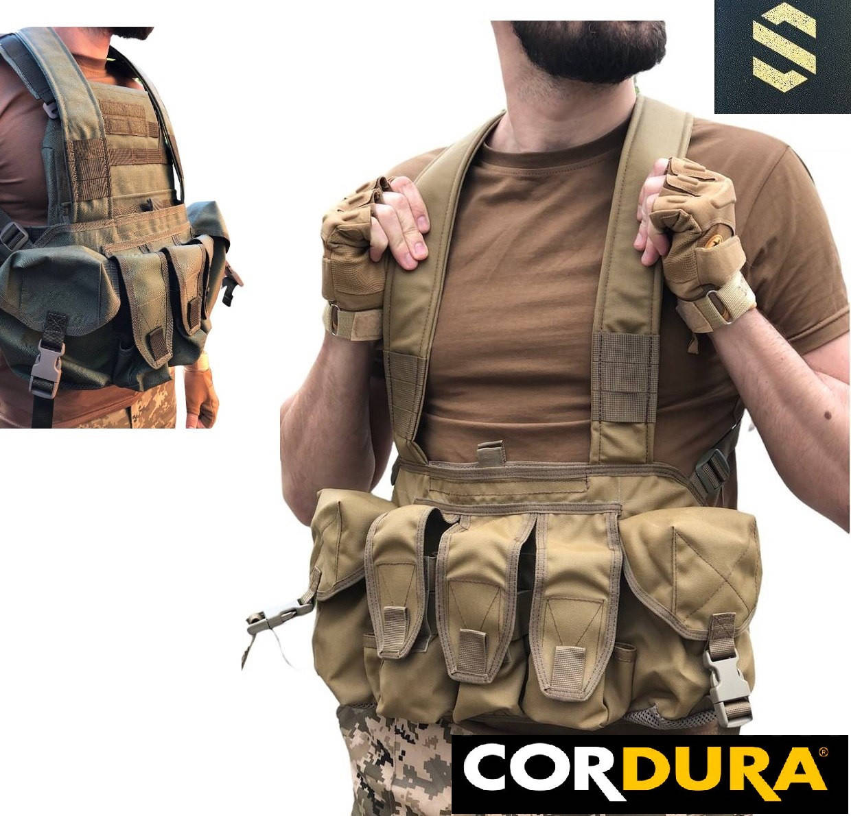 

Тактический нагрудник АК-6 койот /олива, жилет разгрузочный, военная разгрузка Cordura,тактическая разгрузка