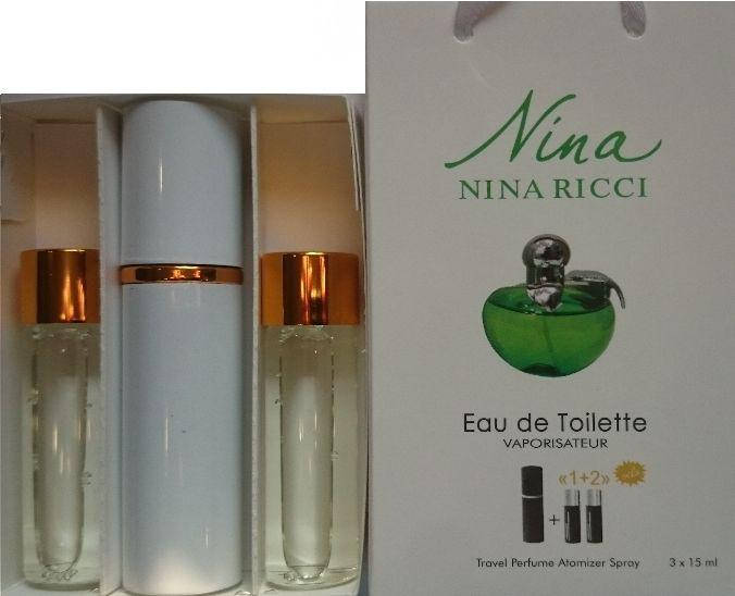 

Духи женские 3в1 Nina Ricci Nina зелёное яблоко 45 мл. (Нина ричи нина)