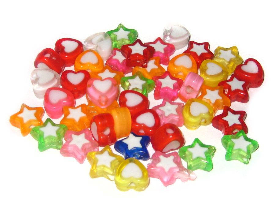 

Элементы для плетения резинками Rainbow Loom, кораллы 25шт 2459-10C