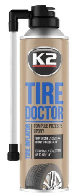 

Герметик для ремонта колес с шлангом 400мл. K2 Tire Doctor B310