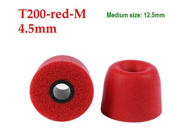 

Пенные амбушюры с эффектом памяти T200 M средние KZ Sony Koss AKG Sennheiser Красный