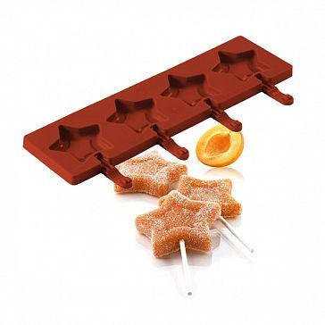 

Форма для льодяників силіконова Зірочки