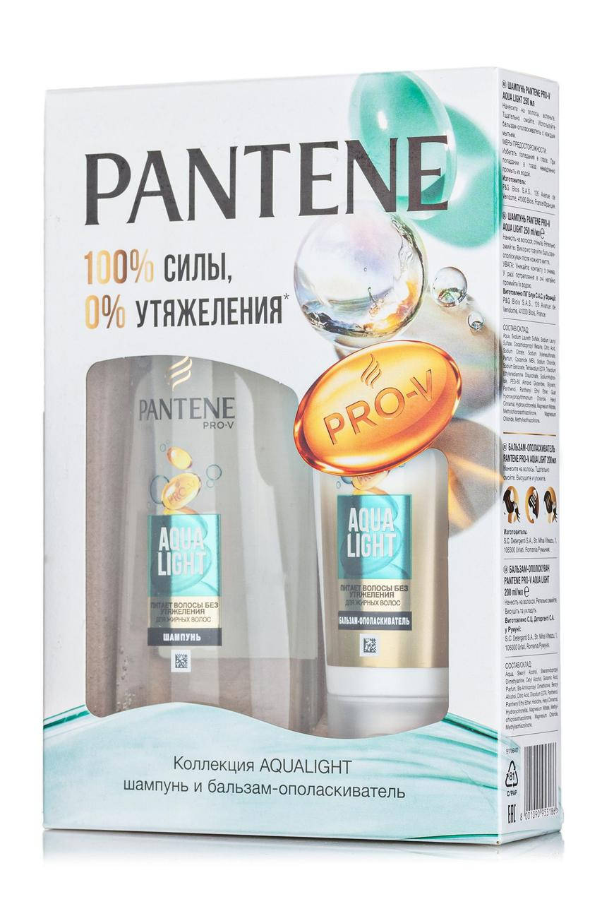 

Подарочный набор Pantene Pro-V Aqua Light (шампунь 250 мл + бальзам 200 мл)