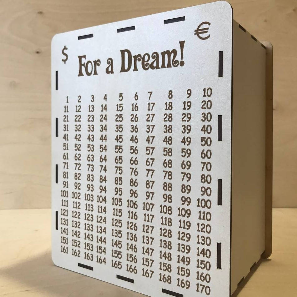 

Копилка для денег 365 дней "For a Dream!" Копилка 365 дней, Белый