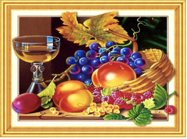 

50*40см 5D Летний натюрморт, алмазная живопись, полная выкладка