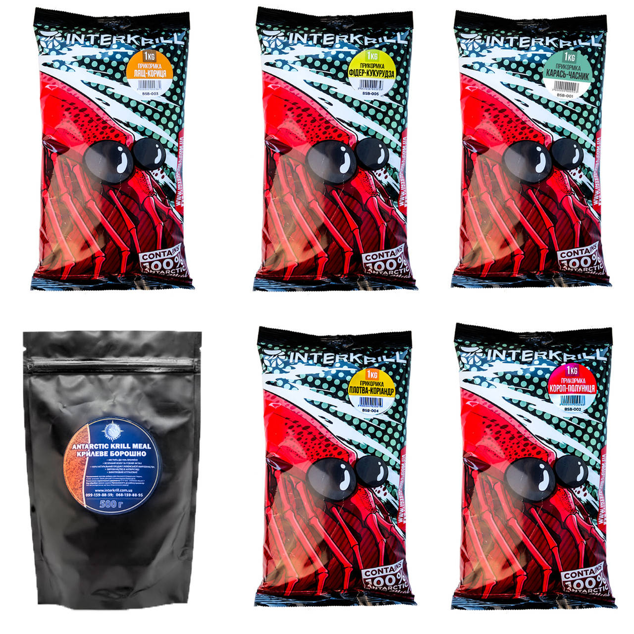 

Прикормка INTERKRILL 1кг Плотва-Коріандр