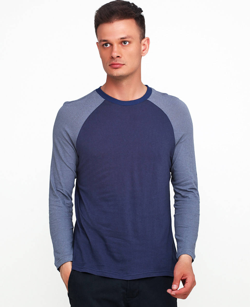 

Мужской реглан Мальта сине-серый 18М423-17 S (2901000200446)