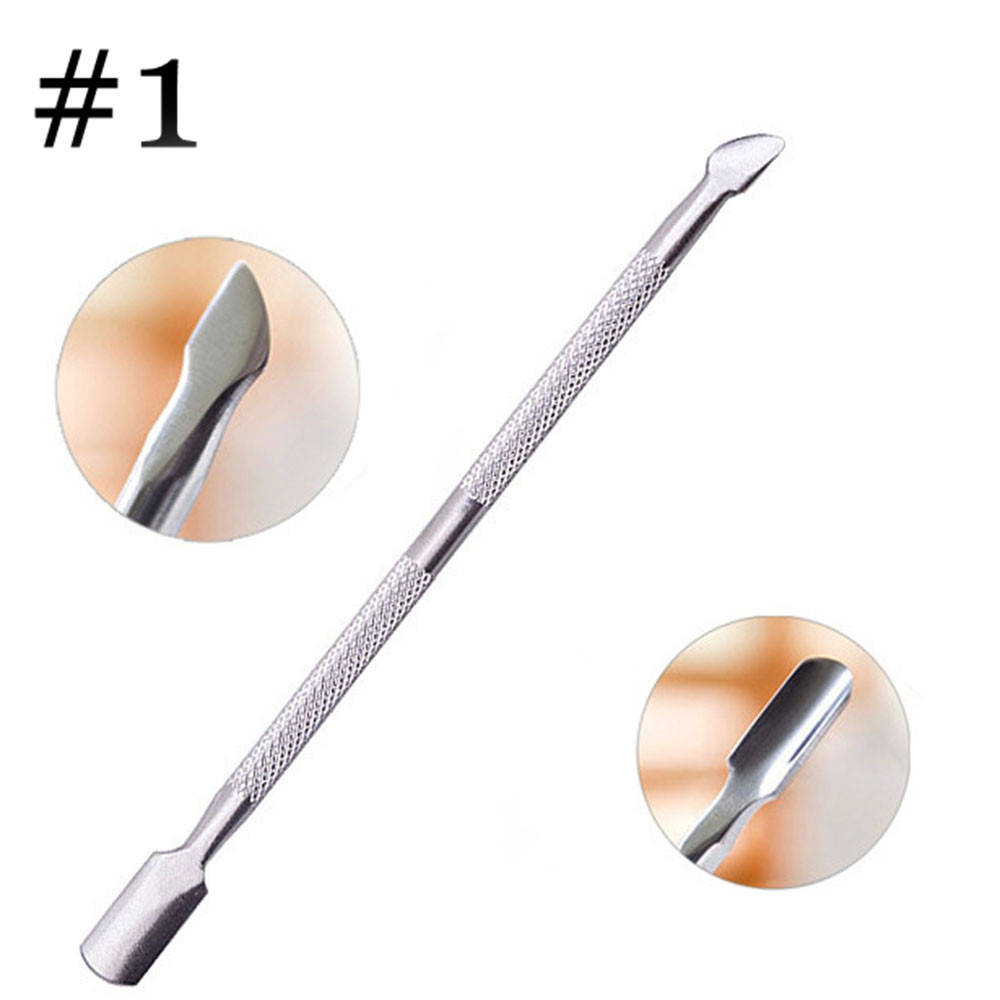 

Двухсторонний металлический пушер для кутикулы