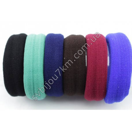 

Резинка для волос микрофибра разноцветная оптом "Microfiber Hair Band", Разные цвета