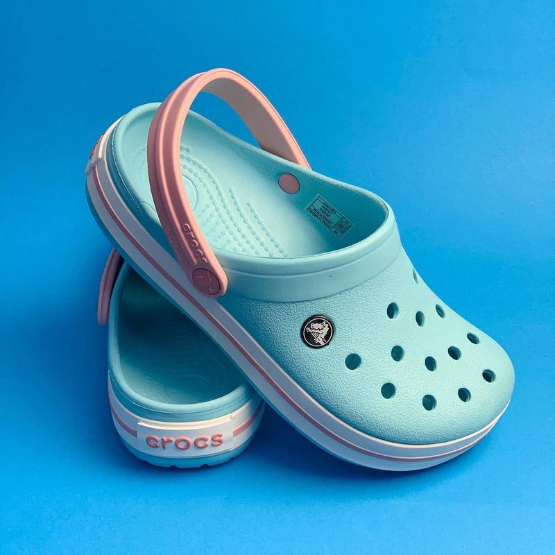 

Женские кроксы светло-голубые, сабо для женщин голубые Crocs оригинал