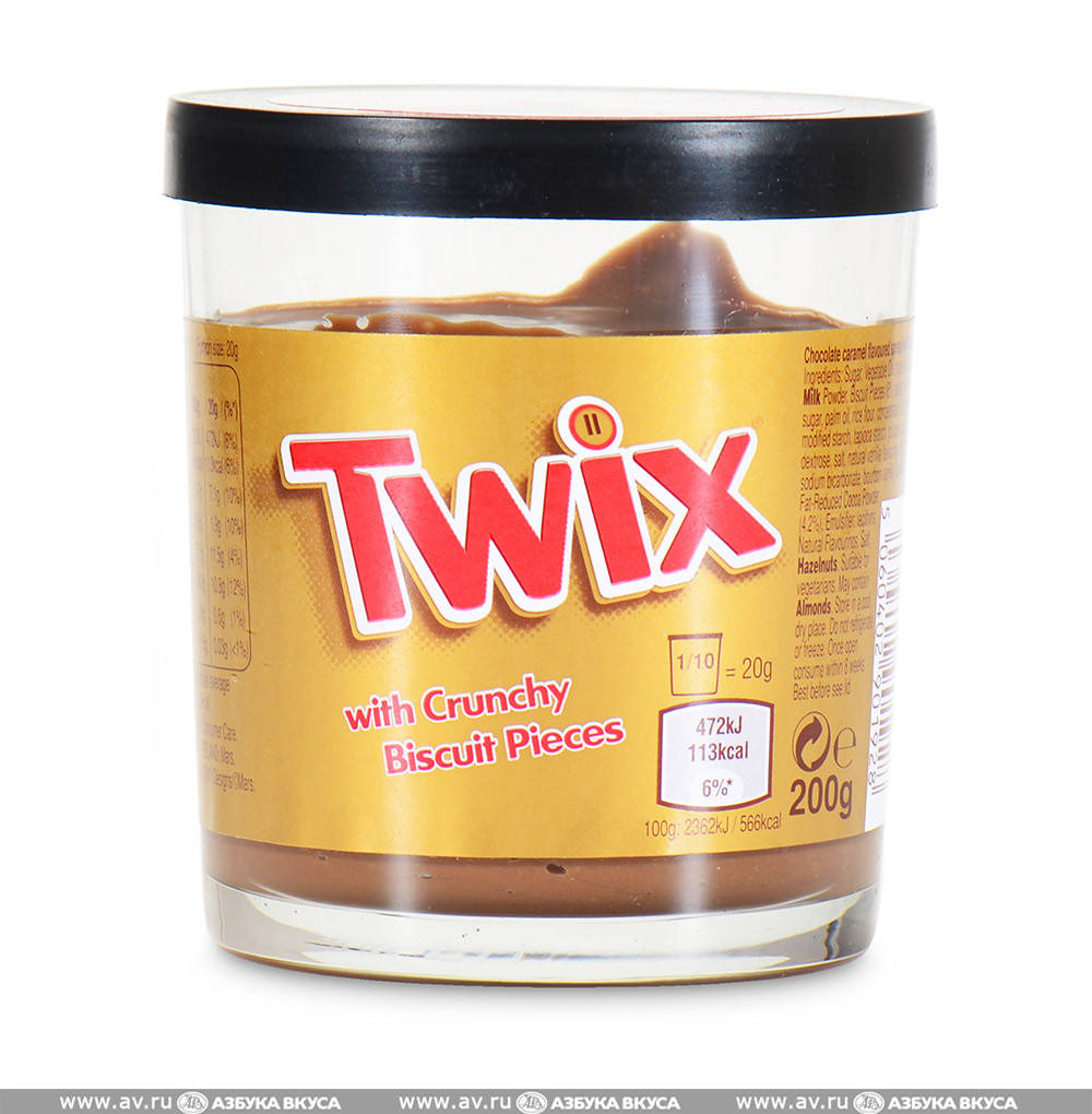 

Шоколадная паста Twix With Crunchy Biscuit Pieces