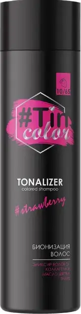 

Тоналайзер для волос "TIN COLOR" Клубничный сорбет 10/65, 250 мл