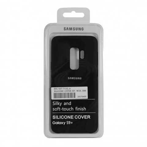 

Силиконовый чехол для Samsung Galaxy S9 Plus Черный микрофибра soft touch