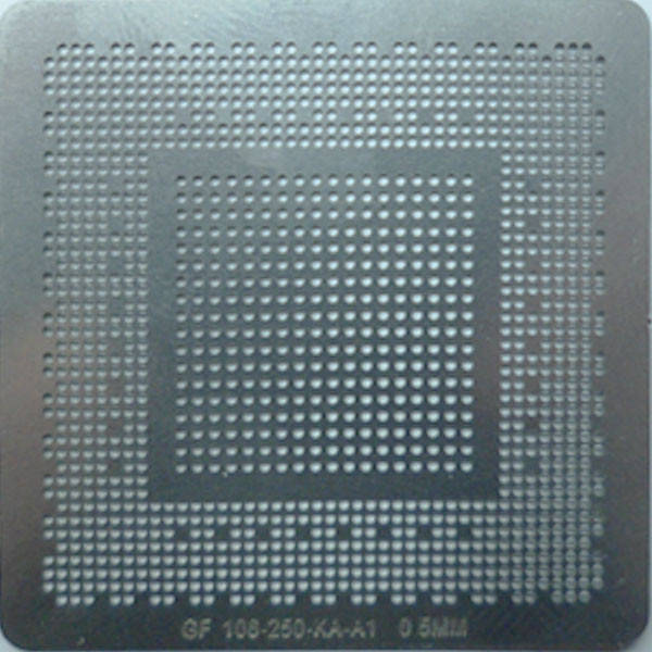 

Трафарет BGA nVidia N11E-GS-A1, N12E-GS-A1, N14E-GE-B-A1, GF106-250-KA-A1, GF106-250-KC-A1 0.5mm
