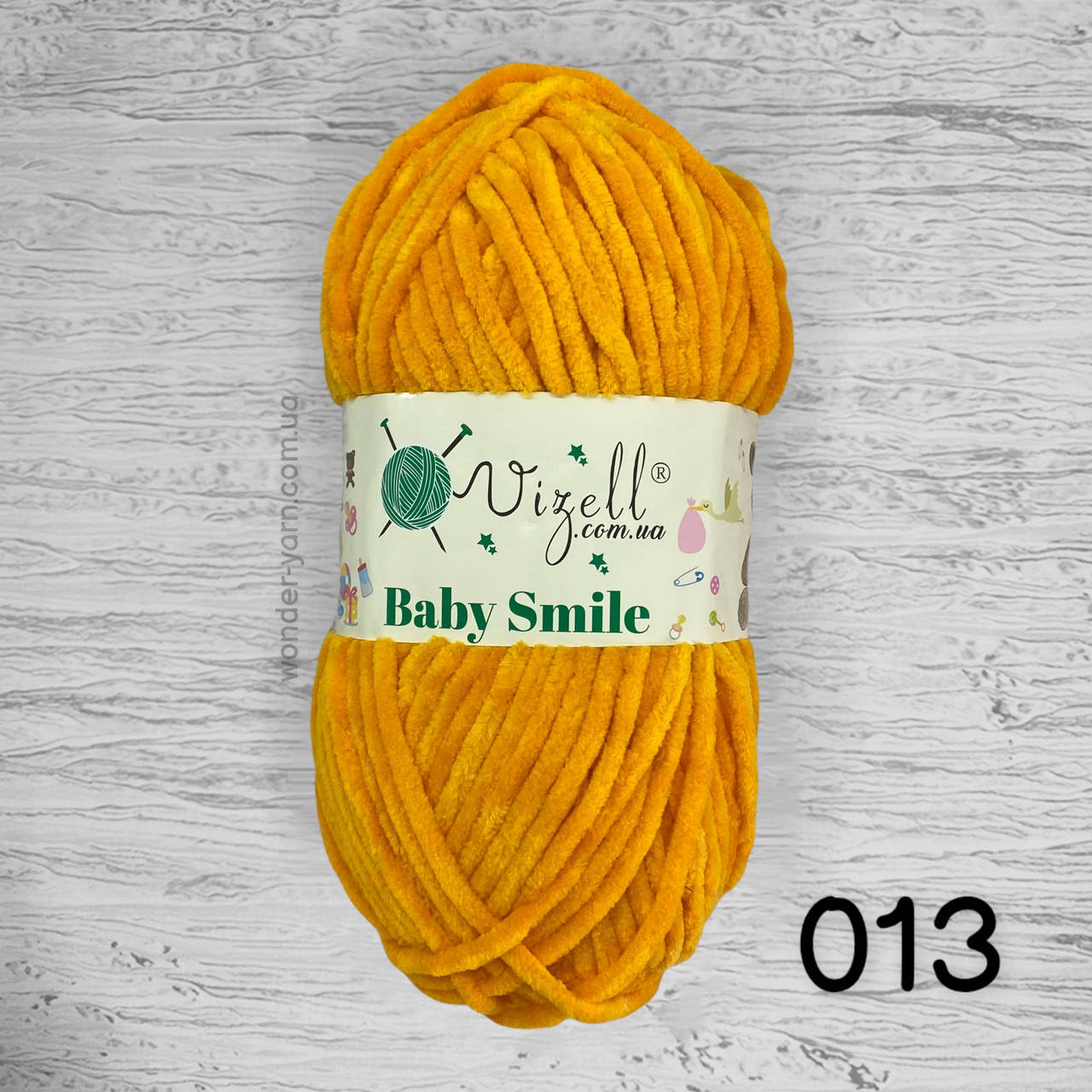 

Плюшевая пряжа Vizell Baby Smile / Визель Беби Смайл 013 оранжевый