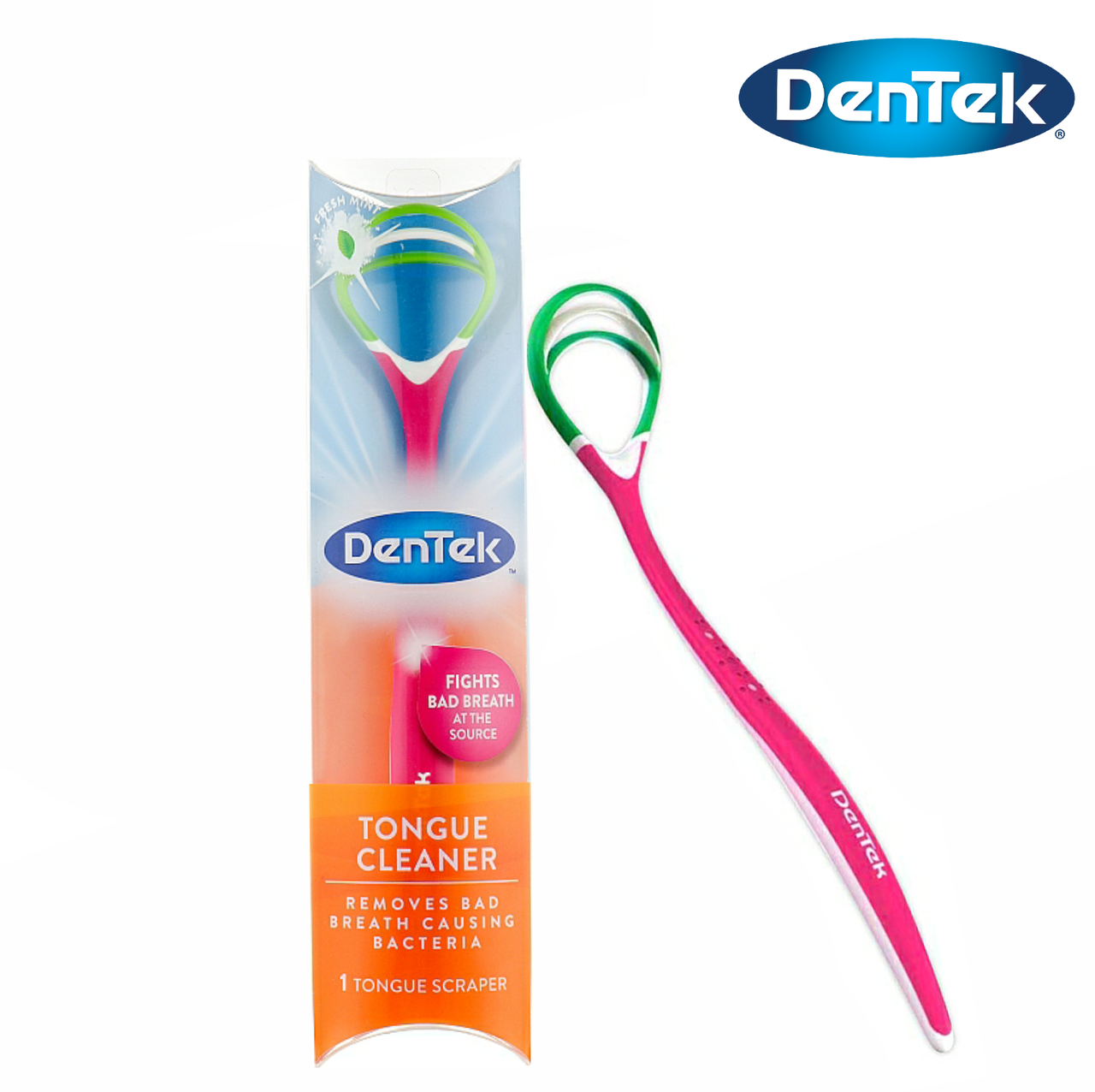 

Очиститель для языка DenTek Комфортное очищение (розовый)