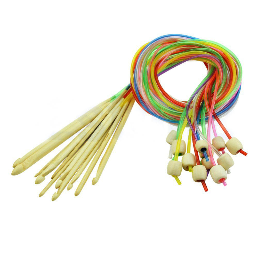 

Крючок для тунисского вязания, бамбуковый, 10,0мм