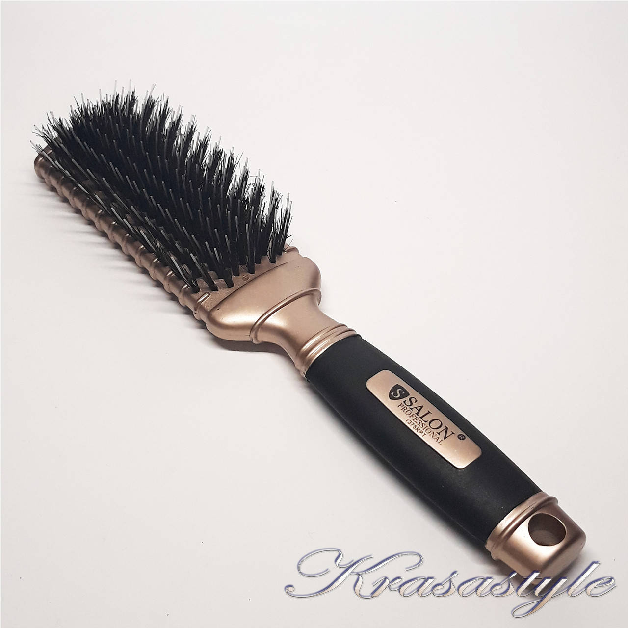 

Массажная щетка SALON Professional со щетиной для наращенных волос, Золотой