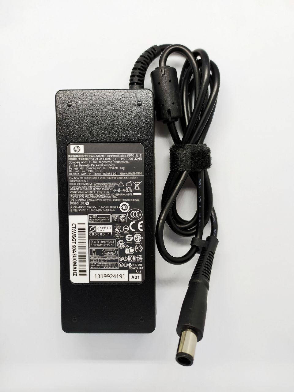 

Блок питания для ноутбука HP 19V 4.74A 90W (DC 7.4*5.0)