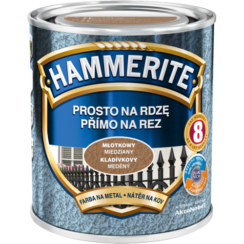 

Эмаль - краска молотковая Hammerite, Медный, 0.7л