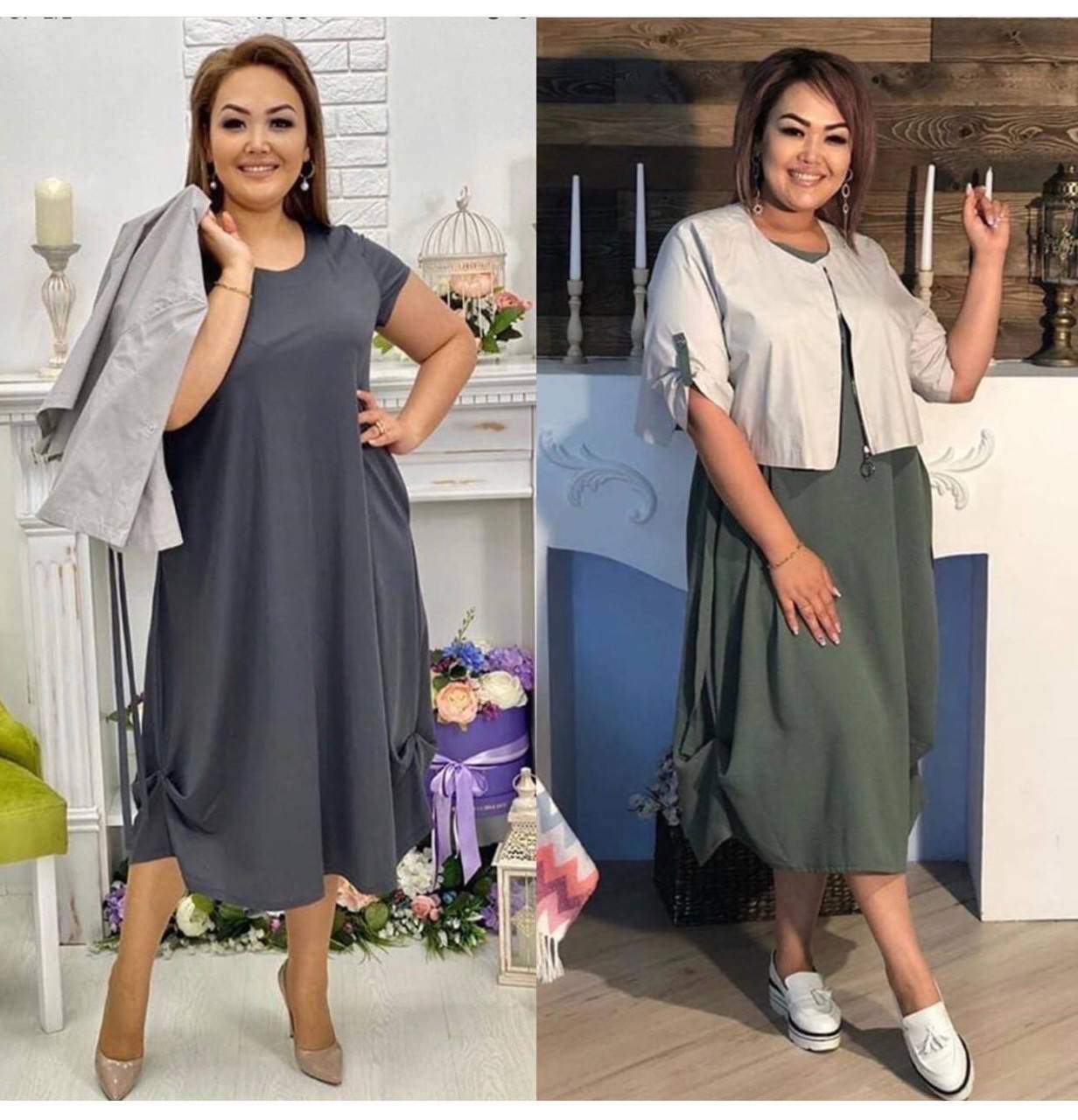 

Платье- двойка 48+