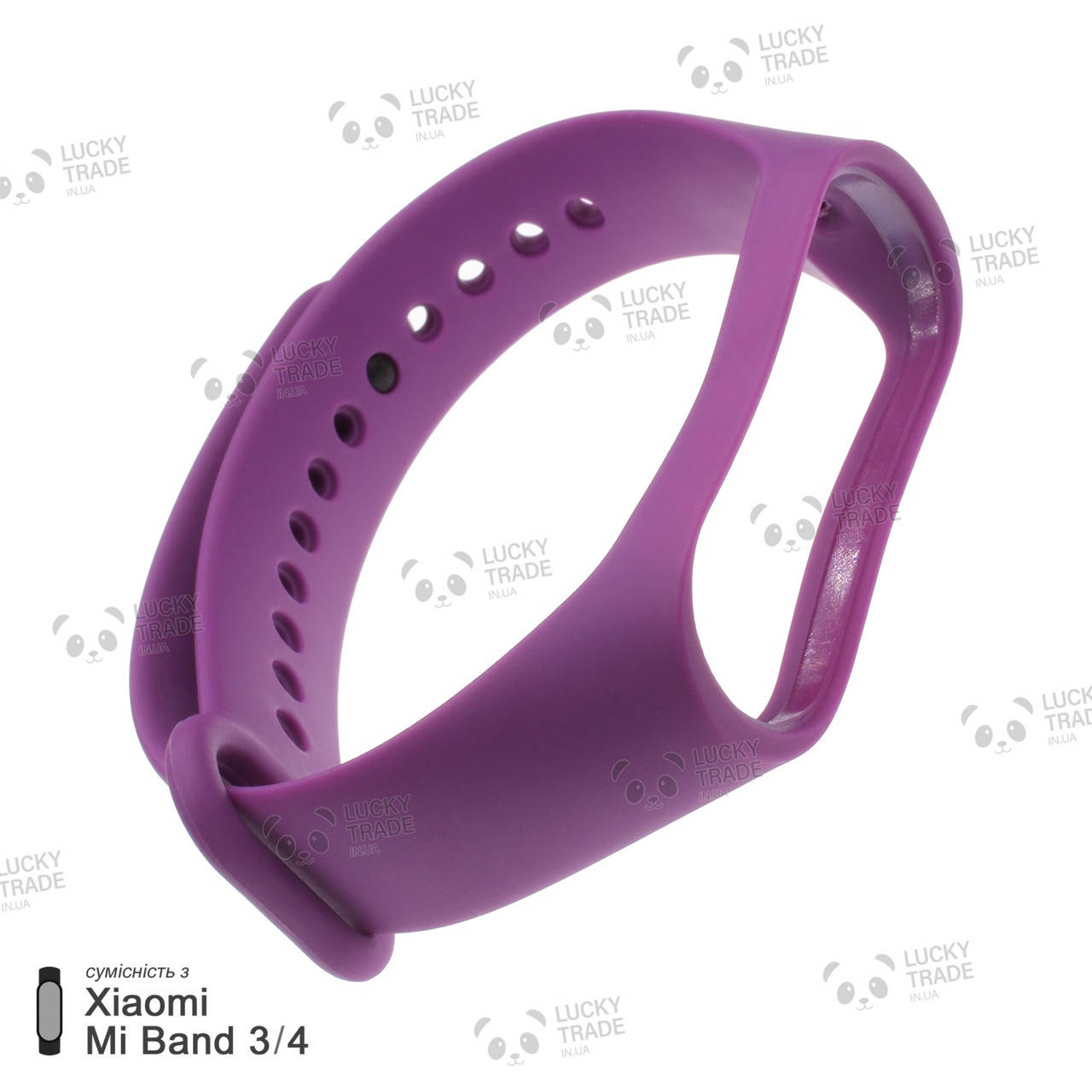 

Ремешок Xiaomi Mi Band 4 / 3 силиконовый однотонный браслет для фитнес-трекера Фиолетовый [1706]
