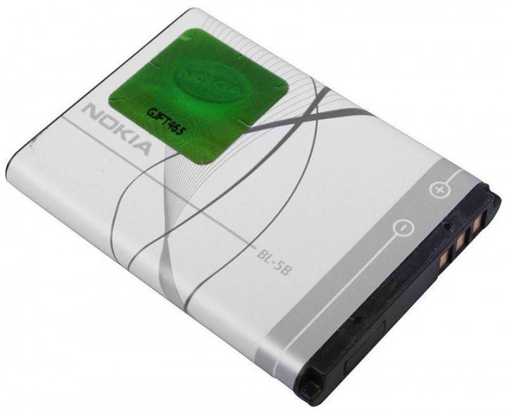 

Аккумулятор BL-5B для Nokia 3220, 3230, 5070, 5140, 7260, (Li-ion 3.6V 800mAh)