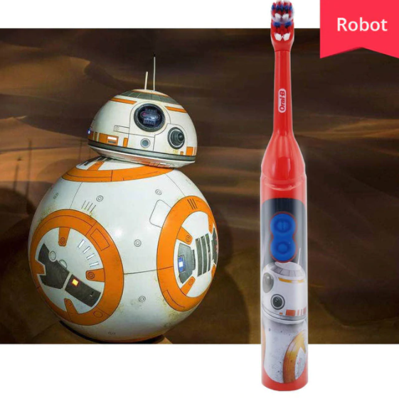 

Детская Электрическая Зубная щётка Oral-B STAR WARS, робот тор