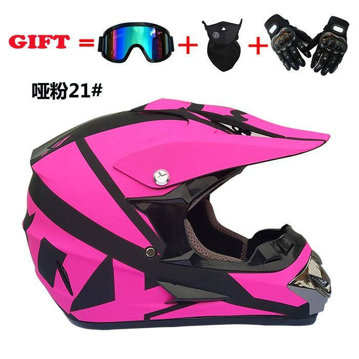 

Кроссовый,Эндуро Мото ШЛЕМ ,фул фейс+ 3 ПОДАРКИ Очки+Перчатки+Балаклава