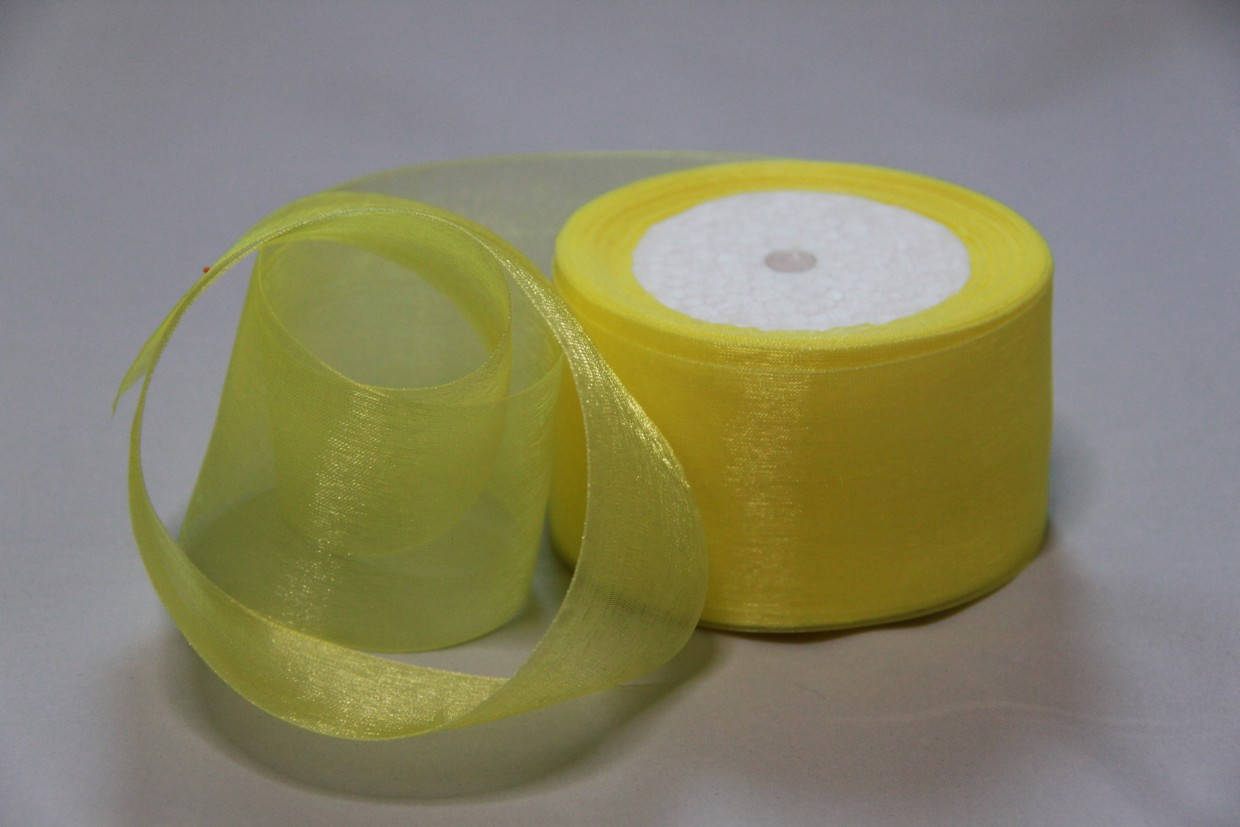 

Органза 5см №15желтая