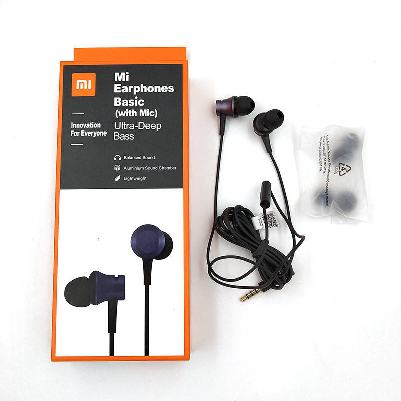 

Провідні навушники Xiaomi Mi Earphones Basic з мікрофоном, Черный