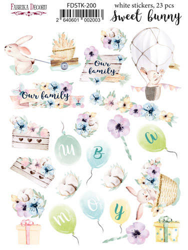 

Наклейки - Sweet bunny #200 - Fabrika Decoru.