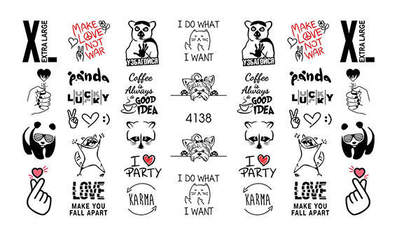 

Водный Слайдер дизайн фото дизайн плоский для ногтей с яркой печатью, Разные цвета